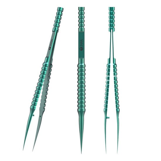 2UUL Straight Head Titanium Alloy Ultraprecise Tweezer