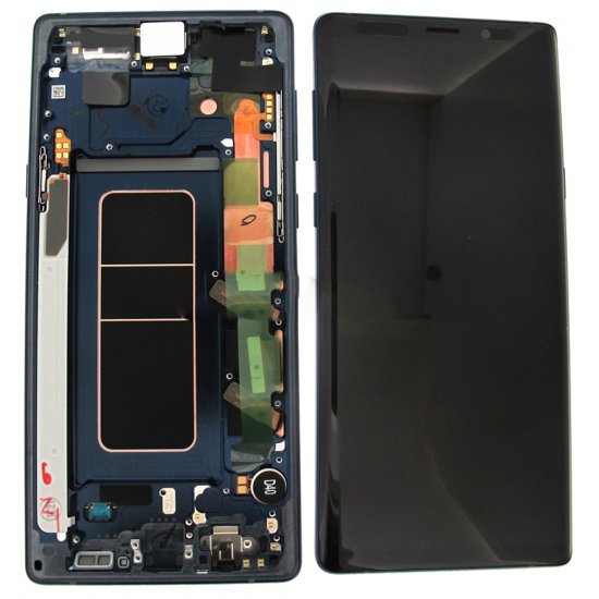 Samsung Galaxy Note 9 N960F LCD Screen Replacement With Frame Blue Ori