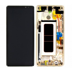 Samsung Galaxy Note 8 N950F LCD Screen Replacement With Frame Gold Ori Samsung Galaxy Note 8 N950F LCD Screen Replacement With Frame Gold Ori