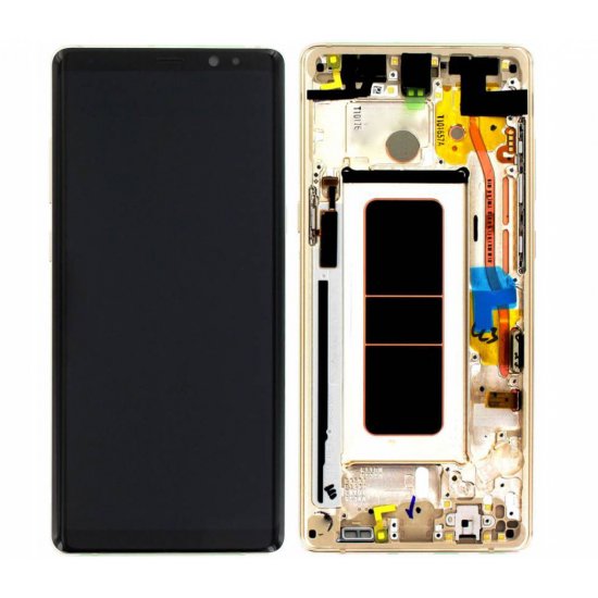 Samsung Galaxy Note 8 N950F LCD Screen Replacement With Frame Gold Ori