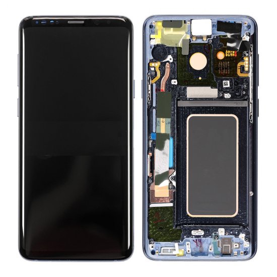Samsung Galaxy S9 Plus LCD Screen Replacement With Frame G965F Blue