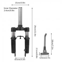 For Ninebot Max G30 Scooter Modified Shock Absorption Front Fork and Extended Foot Support Combination