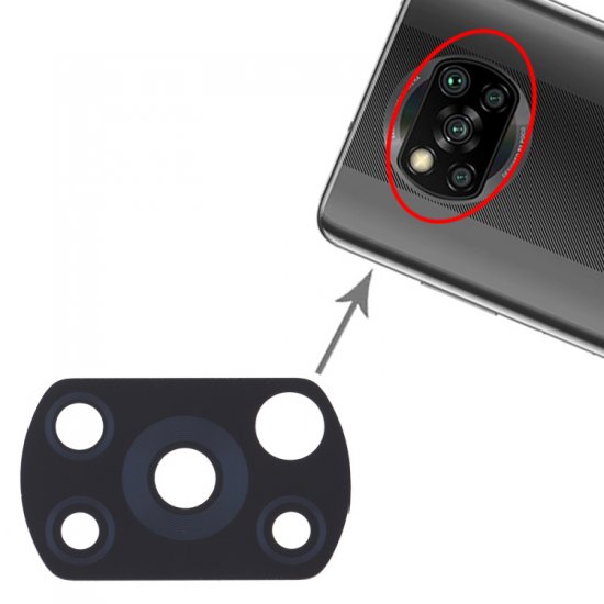 For Xiaomi Poco X3 NFC Back Camera Lens
