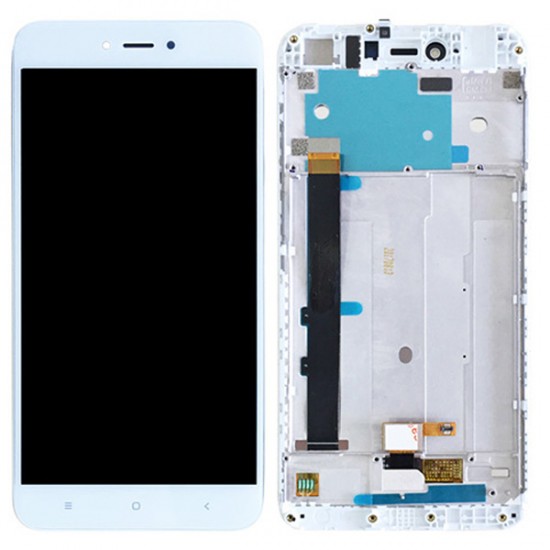 Xiaomi Redmi Note 5A LCD Screen With Frame White OEM                                     