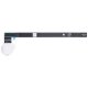 For iPad 10.2 inch 2021 Earphone Jack Audio Flex Cable White