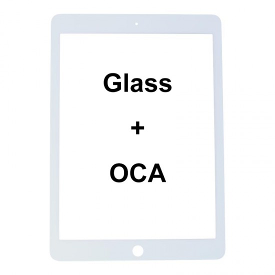Front Glass with OCA For iPad Air 2 9.7" 2014 White HQ