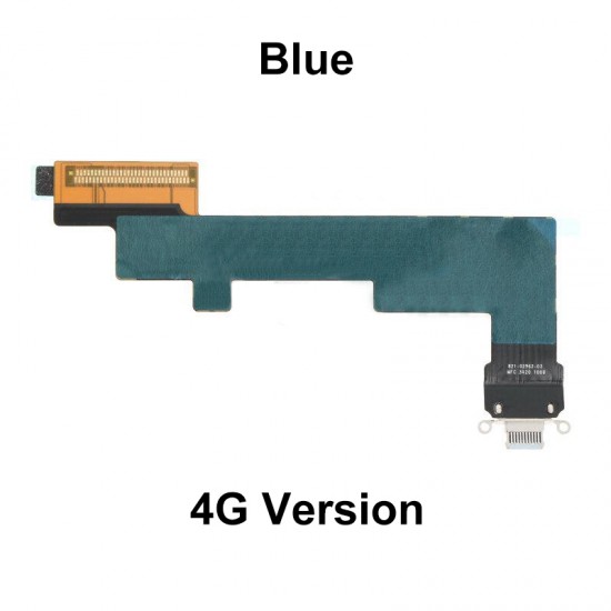 Charging Port Flex Cable for iPad Air 4 2020 /Air 5 2022 4G Version Blue