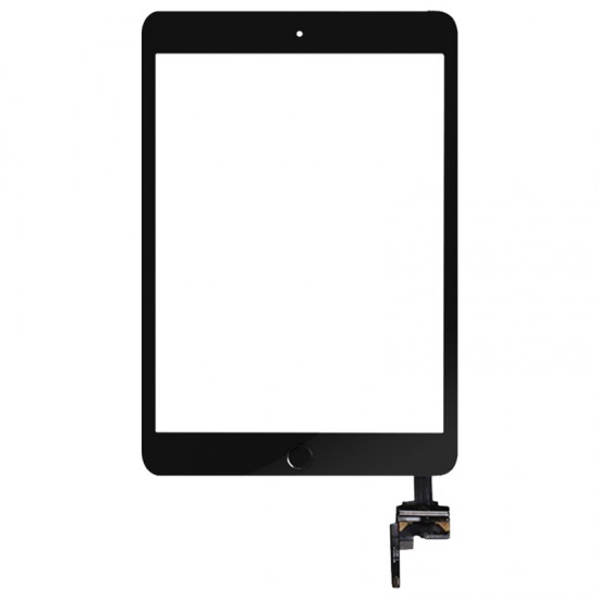 Digitizer Touch Screen with IC Home Button Flex for iPad Mini 3 Black