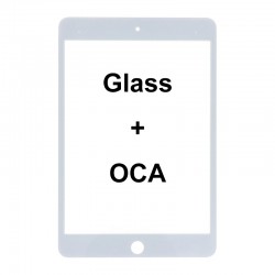 Front Glass with OCA for iPad Mini 4 7.9" 2015 White Front Glass with OCA for iPad Mini 4 7.9" 2015 White