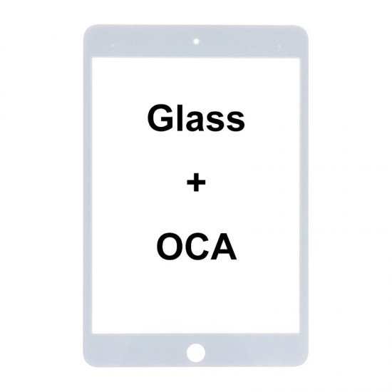 Front Glass with OCA for iPad Mini 4 7.9" 2015 White