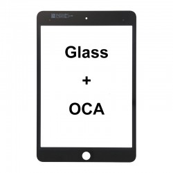 Front Glass with OCA For iPad Mini 5 7.9" 2019 Black Front Glass with OCA For iPad Mini 5 7.9" 2019 Black