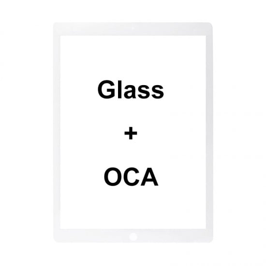 Front Glass with OCA For iPad Pro 12.9 2nd Gen 2017 White