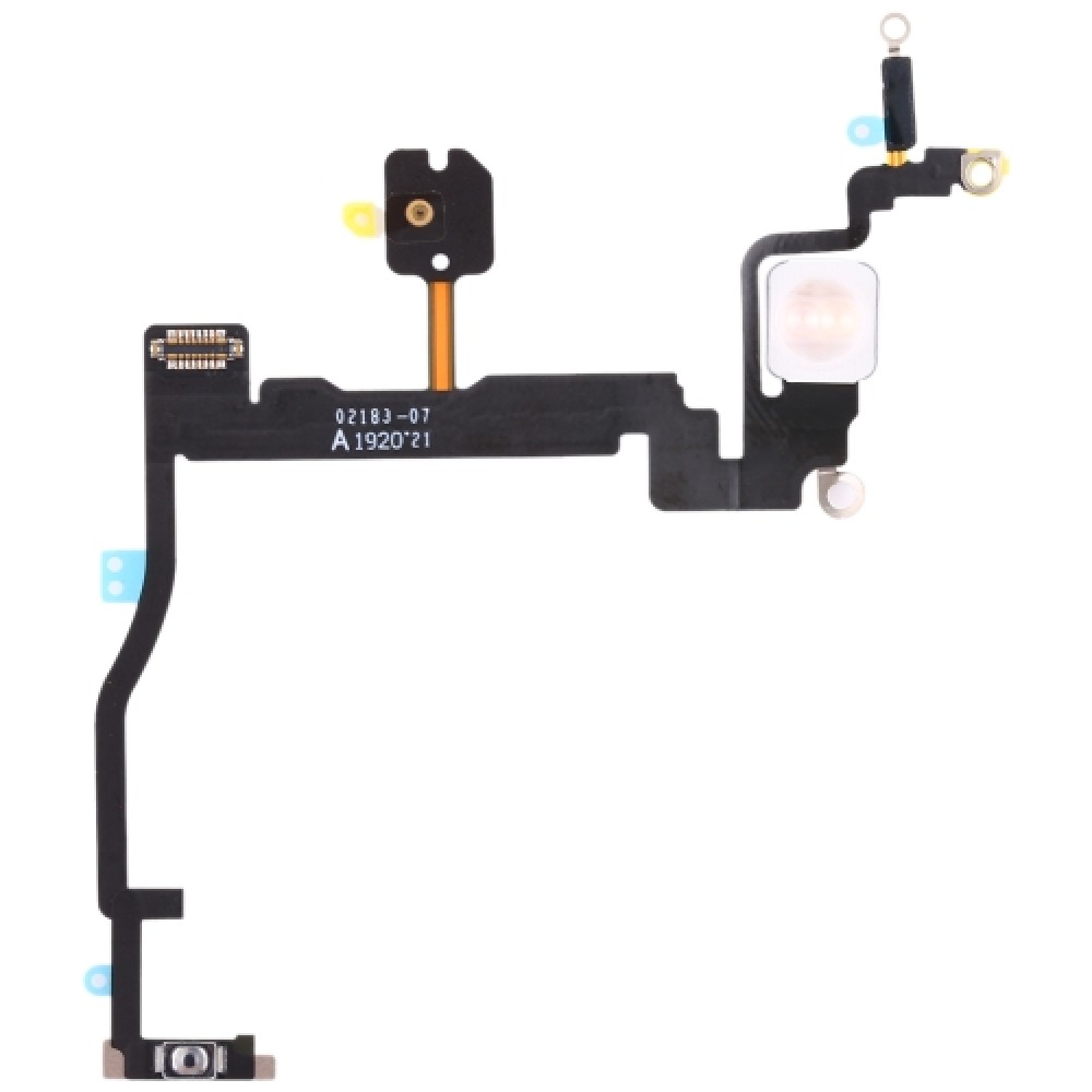 For iPhone 11 Pro Power Button + Flashlight Flex Cable + Microphone ...