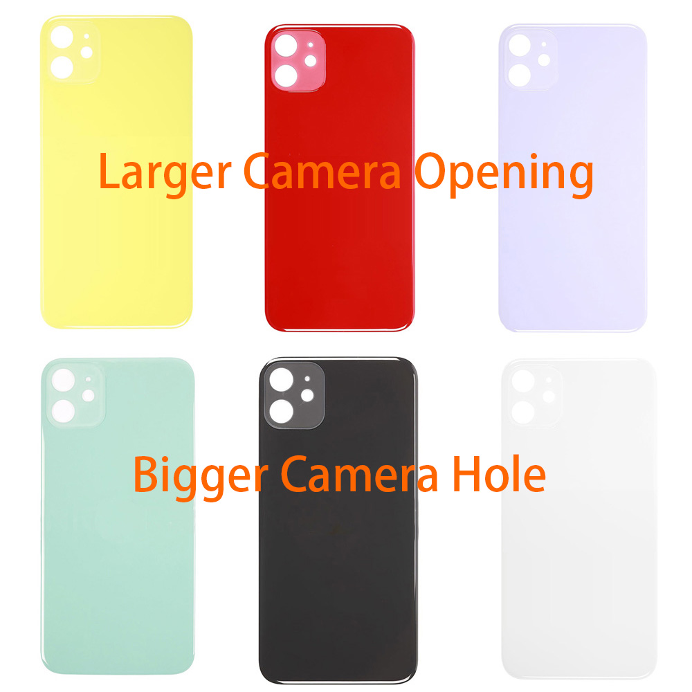 For Iphone 11 Back Glass With Bigger Camera Hole Larger Camera Opening Pfip11 030