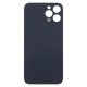 For iPhone 12 Pro Max Back Glass Black with Bigger Camera Hole