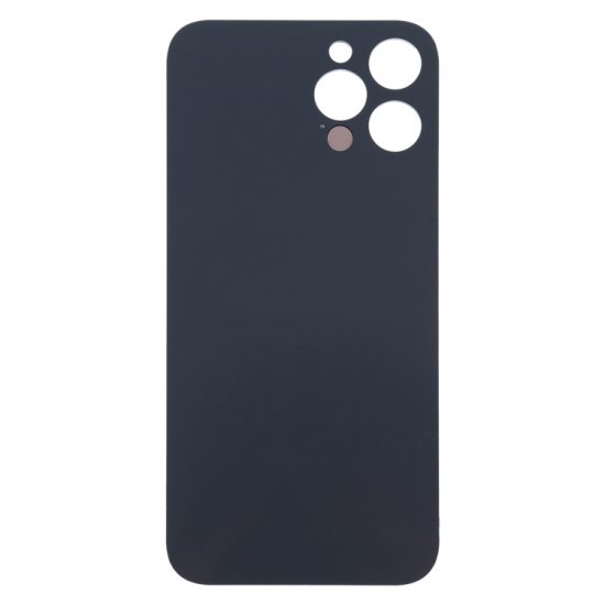 For iPhone 12 Pro Max Back Glass Black with Bigger Camera Hole Blue For iPhone 12 Pro Max Back Glass Black with Bigger Camera Hole Blue