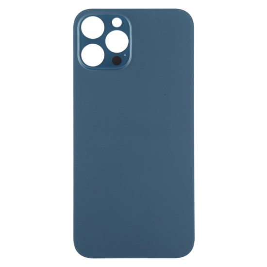 For iPhone 12 Pro Max Back Glass Black with Bigger Camera Hole Blue For iPhone 12 Pro Max Back Glass Black with Bigger Camera Hole Blue