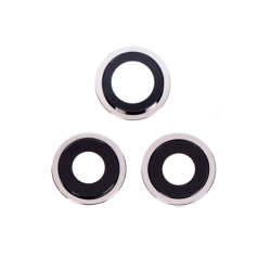 For iPhone 12 Pro Back Camera Lens with Bracket Silver Original