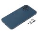 For iPhone 12 Pro Max Back Housing Cover with Side Keys Blue