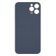 For iPhone 12 Pro Back Glass Black with Bigger Camera Hole Blue For iPhone 12 Pro Back Glass Black with Bigger Camera Hole Blue