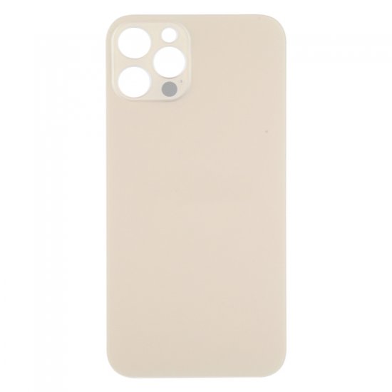 For iPhone 12 Pro Back Glass Black with Bigger Camera Hole Gold For iPhone 12 Pro Back Glass Black with Bigger Camera Hole Gold