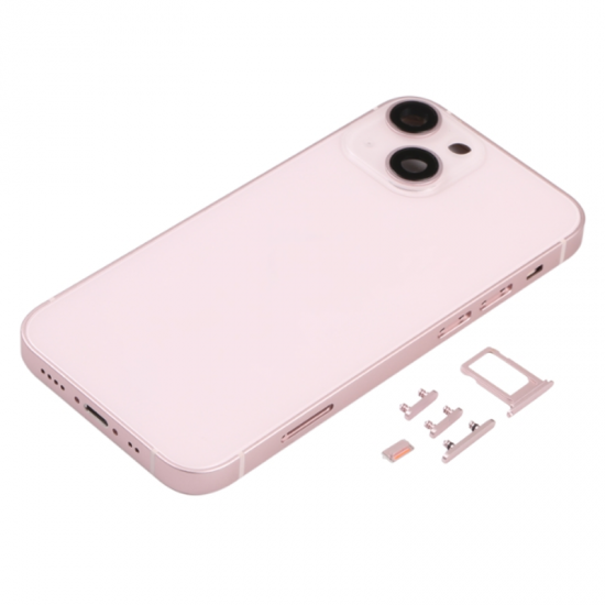 For IPhone 13 Mini Back Housing Cover With Side Keys Pink