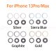 For iPhone 13 Pro/ 13 Pro Max Back Camera Lens with Steel Ring