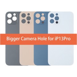 For iPhone 13 Pro Back Glass with Bigger Camera Hole 