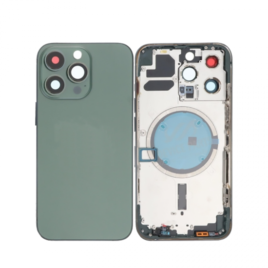 For IPhone 13 Pro Back Housing Cover With Side Keys Green