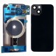 For iPhone 14 Plus Back Glass with Frame Metal Plate Magnetic Camera Lens Small Parts Installed