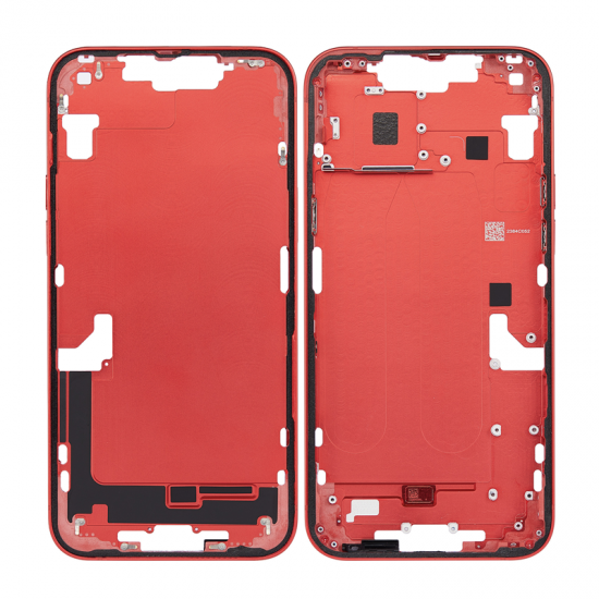 For iPhone 14 Plus Middle Frame With Side Keys Red