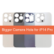 For iPhone 14 Pro Back Glass with Bigger Camera Hole