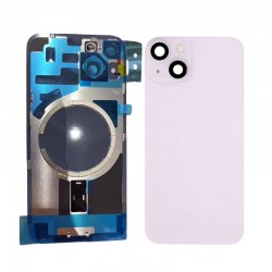 For iPhone 14 Back Glass With Frame Metal Plate Magnetic Camera Lens Small Parts Installed For iPhone 14 Back Glass With Frame Metal Plate Magnetic Camera Lens Small Parts Installed