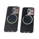 For iPhone 15 Pro Max back glass with camera lens+frame+magnetic