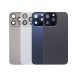 For iPhone 15 Pro back glass with camera lens + frame + magnetic