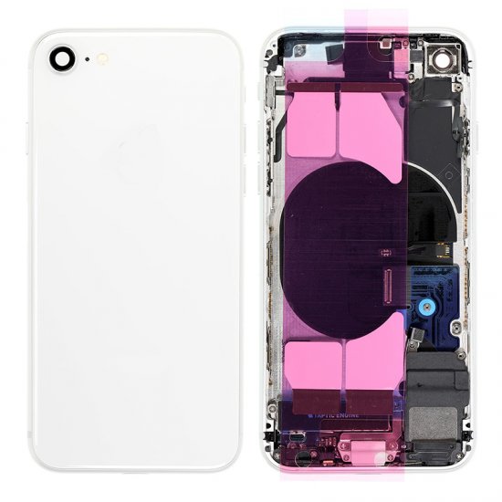 For iPhone 8 Back Housing with Orignal Small Parts Assembly White