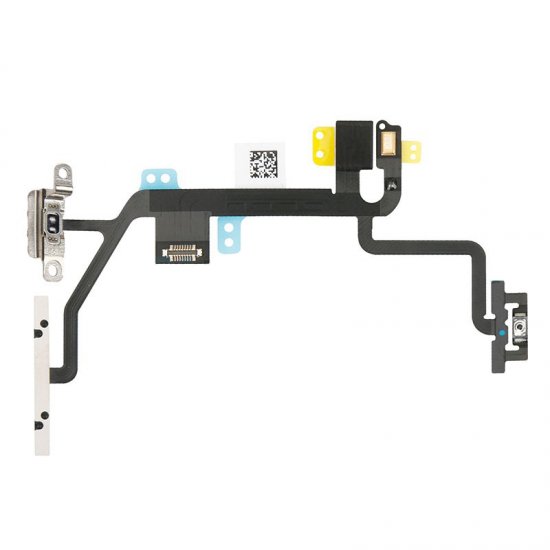 For iPhone 8 / SE 2020 Power and Volume Button Flex Cable With Metal Bracket