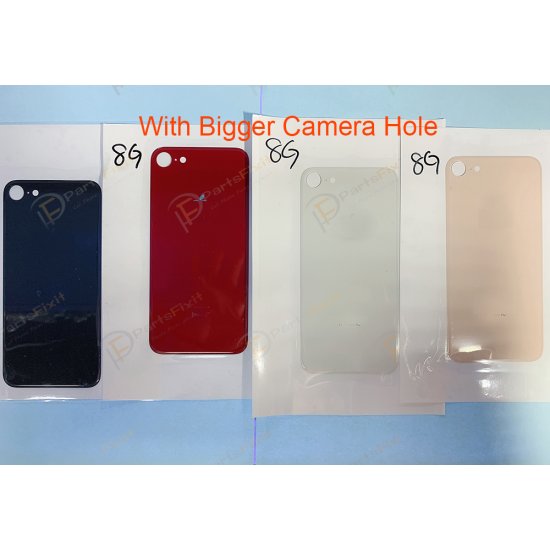 European Version For iPhone 8 Back Glass with Bigger Camera Hole