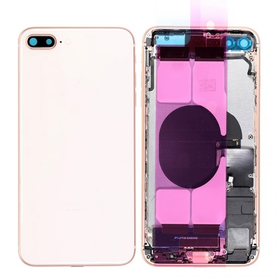 For iPhone 8 Plus Back Housing With Original Small Parts Assembly Gold
