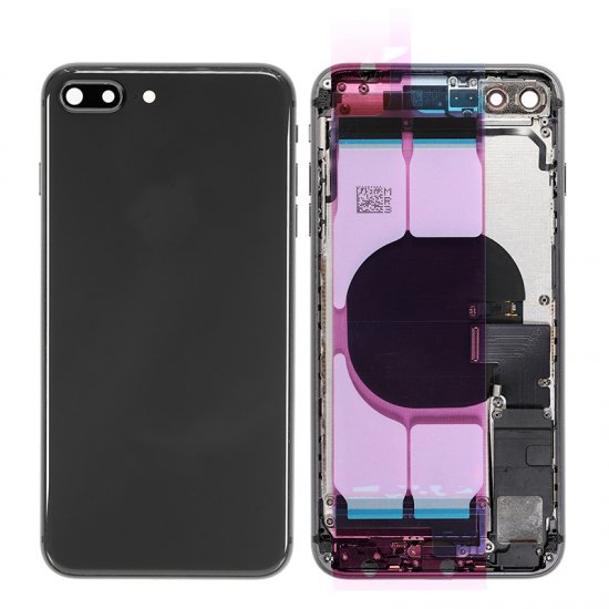 For iPhone 8 Plus Back Housing With Original Small Parts Assembly Black