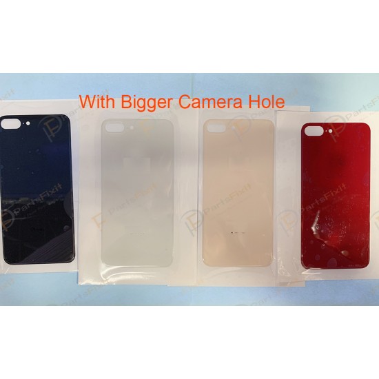 European Version For iPhone 8 Plus Back Glass with Bigger Camera Hole