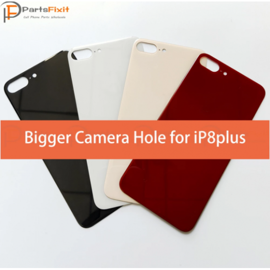 For iPhone 8 Plus Back Glass with Bigger Camera Hole