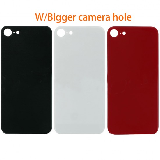 For iPhone SE 2020 Back Glass with bigger Camera Hole