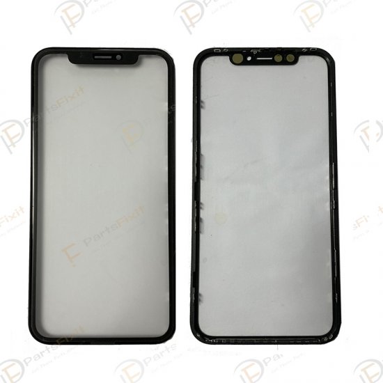 For iPhone XR Front Glass with Frame and OCA Preinstalled
