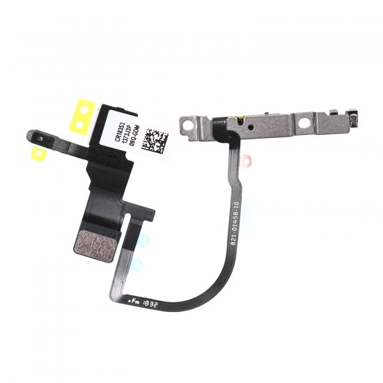 For iPhone Xs/Xs Max Power Button Flex Cable with Metal Bracket Original Pulled