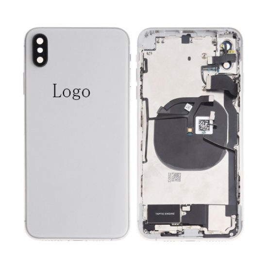 For iPhone Xs Max Rear Housing with Small Parts Assembly White