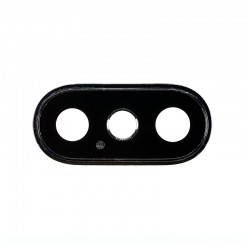 For iPhone Xs/Xs Max Rear Camera Lens with Frame Black