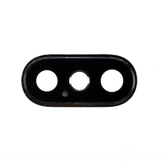 For iPhone Xs/Xs Max Rear Camera Lens with Frame Black