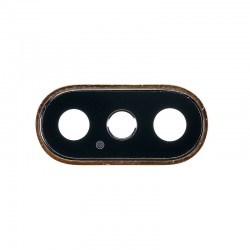For iPhone Xs/Xs Max Rear Camera Lens with Frame Gold