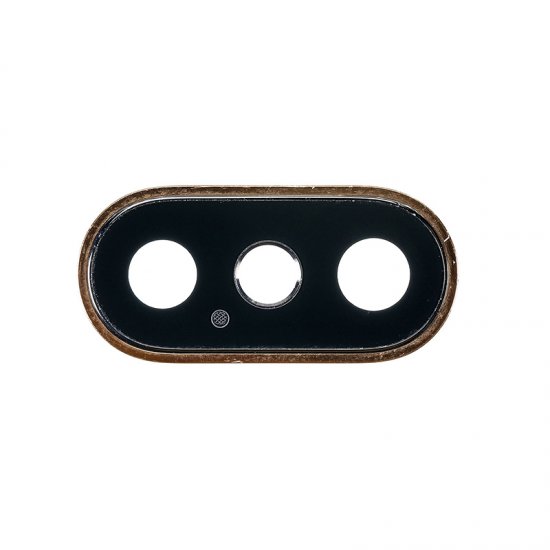 For iPhone Xs/Xs Max Rear Camera Lens with Frame Gold